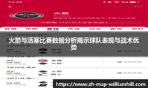火箭与活塞比赛数据分析揭示球队表现与战术优势